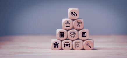 concept interest rates and dividends ,investment growth percentage and interest on deposits ,increase in interest rates ,Retirement returns ,increase of business profits,finance and investment photo