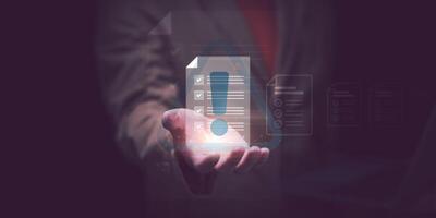 a virtual online document with a list of checkboxes Concepts of practices and policies ,company articles of association Terms and Conditions ,document verification ,regulation photo