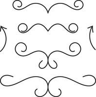 Decorative Ornament Arrow Graphic Element vector