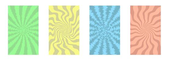 Floating patterns. Geometric posters of simple shape and pattern. Abstract style. vector