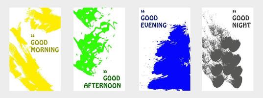 Illustration. Stylish graphics templates for posts. vector