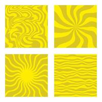 Flat yellow melting background. Summer sun with a ray. Sun icon. vector