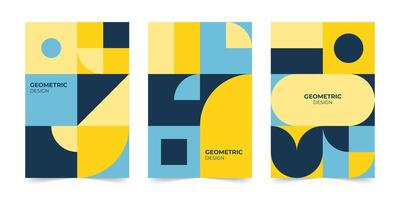 Abstract minimalist cover template. Modern colorful geometric pattern concept. illustration vector