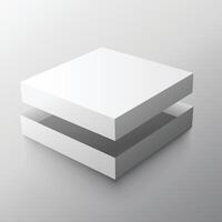 White cubes. Box. illustration. illustration of 3d cubes, Flying cubes, abstraction from three-dimensional figures, space with cubes, 3d objects vector