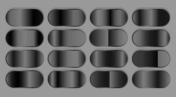 simple soft modern black and white dark gradient monochrome color background for wallpaper, template, cover, card, screen, texture, label, banner etc. dark night theme design. vector