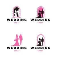 Set of Wedding Icon Logo Design Template vector