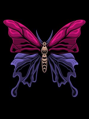 Beautiful classic style butterfly