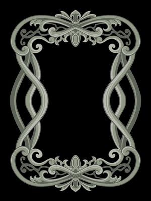 Luxury classic style engraved frame