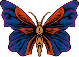 Beautiful classic style butterfly vector
