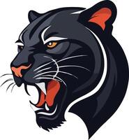 Fierce Black Panther Illustration vector