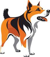 Winking Welsh Wonder, Corgi vector