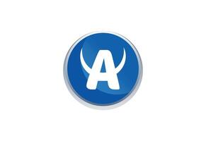 Initial Alphabet Letter A logo design, design concept vector