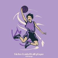 Basketball player Design vector