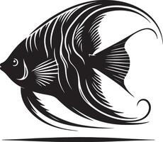 Angelfish Silhouette illustration vector
