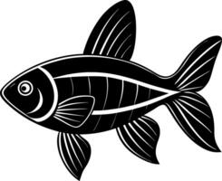 fish silhouette illustration Design on a white background vector