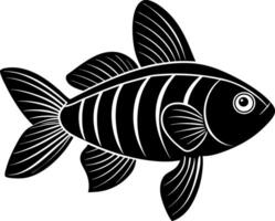 fish silhouette illustration Design on a white background vector