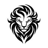 Fire Lion icon or modern line symbol. line art and icon design with bold outline. Black and white Pixel Perfect minimalistic symbol isolated white background. Silhouette simple thin sign vector