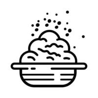 foam icon or modern line symbol. line art and icon design with bold outline. Black and white Pixel Perfect minimalistic symbol isolated white background. Silhouette simple thin sign vector