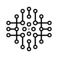 membrane icon or modern line symbol. line art and icon design with bold outline. Black and white Pixel Perfect minimalistic symbol isolated white background. Silhouette simple thin sign vector
