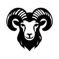 Sheep icon or modern line symbol. line art and icon design with bold outline. Black and white Pixel Perfect minimalistic symbol isolated white background. Silhouette simple thin sign vector