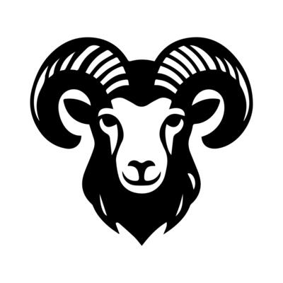 Sheep icon or modern line symbol. line art and icon design with bold outline. Black and white Pixel Perfect minimalistic symbol isolated white background. Silhouette simple thin sign
