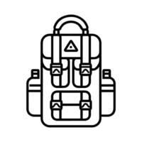 survival icon or modern line symbol. line art and icon design with bold outline. Black and white Pixel Perfect minimalistic symbol isolated white background. Silhouette simple thin sign vector