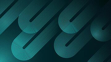 Dark green abstract background with diagonal rounded lines. Geometric stripe line art design. Simple geometric pattern. Modern graphic element. Suit for banner, card, cover, flyer, poster, website vector