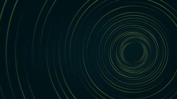 Abstract dark green background. Glowing wave circle lines concept. Swirl circular lines element. illustration. Suite for banner, web, print designs. vector