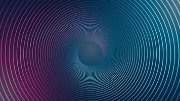 Glowing blue pink stripes background.Futuristic modern circles line design. Abstract shiny geometric pattern. Future technology concept. Suit for poster, banner, cover, presentation, website, flyer vector