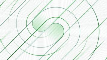Wavy geometric abstract background with green lines. Rounded lines pattern. Modern minimalist gradient texture. Suit for banner, brochure, card, cover, flyer, poster, website. vector