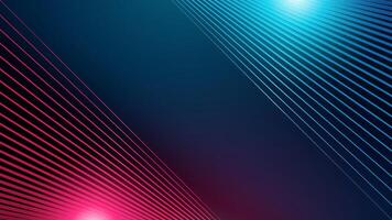 Glowing blue pink stripes background.Futuristic modern lines design. Abstract shiny geometric pattern. Future technology concept. Suit for poster, banner, cover, presentation, website, flyer vector