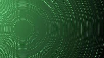 Circle wavy geometric abstract background with green lines. Rounded lines pattern. Futuristic minimalist gradient texture. Suit for banner, brochure, card, cover, flyer, poster, website. vector