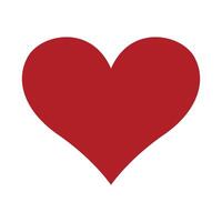 red heart shape symbol illustration vector
