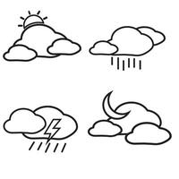 a weather prediction icon on a white background vector