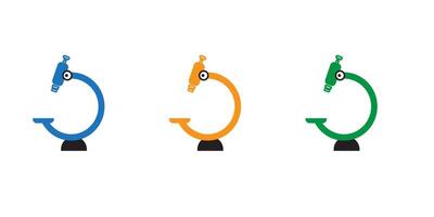 lab microscope icon vector