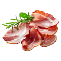 Bacon slices Isolated on transparent background png