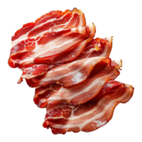 Bacon slices Isolated on transparent background png