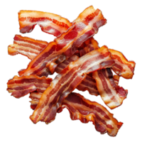 Bacon slices Isolated on transparent background png