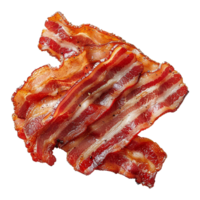 Bacon slices Isolated on transparent background png