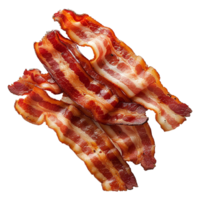 Bacon slices Isolated on transparent background png