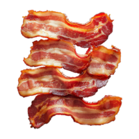 Bacon slices Isolated on transparent background png