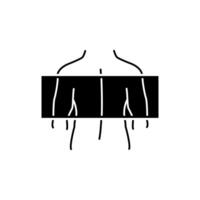 illustration of the outline design for the theme of body light detection, body scans. vector