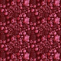 Elegant decorative floral pattern design. Colorful floral pattern. vector