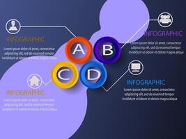 Steps business data visualization timeline process infographic template design with icons vector