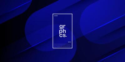 Abstract dark blue gradient illustration background with 3d look rectangle blue simple pattern. dynamic background design. luxury style. Eps10 vector