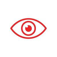 Eye icon on white background. illustration in trendy flat style vector