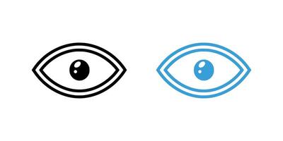 Eye icon on white background. illustration in trendy flat style vector