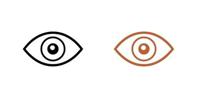 Eye icon on white background. illustration in trendy flat style vector