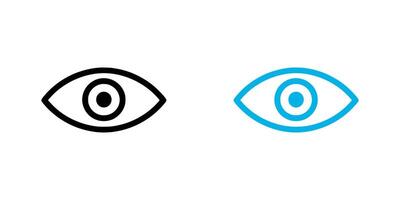 Eye icon on white background. illustration in trendy flat style vector
