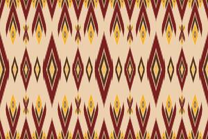 Yellow and red fabric pattern vector